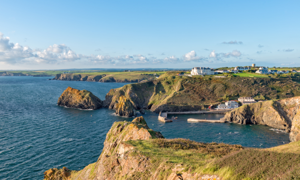 Mullion Cove on the Lizard Peninsula in Cornwall